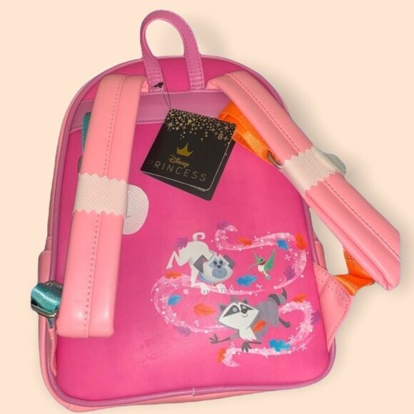 - Loungefly Pocahontas colors of the wind Mini Backpack - Picture 3 of 4